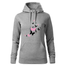 Motýli růžovo černí