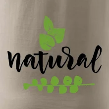 Natural - nápis v listech