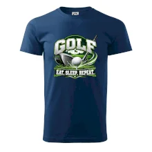 Golfová hůl s míčkem eat sleep repeat