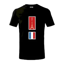 Paříž známka barevná