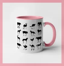 Zvířecí stopy s obrázkem zvířete - stopy zvířat