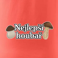 Nejlepší houbař - nápis s houbama