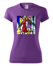 Vitráž - Ježíš a kříž