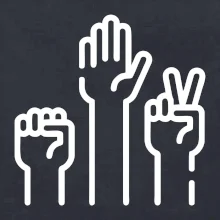 Kamen nůžky papír ikony