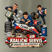Macinka opravuje závodní auto ČESKO