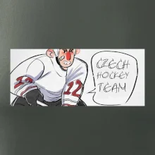 Czech hockey team animovaná postava