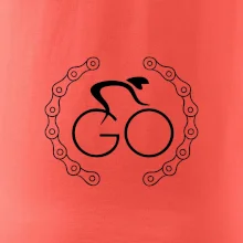 Logo cyklisty a řetěz