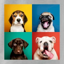 Psi štěňata koláž