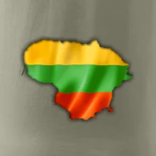 Litva vlajka mapa