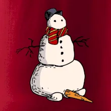 Sněhulák se spadlým nosem