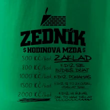 Hodinová mzda zedník