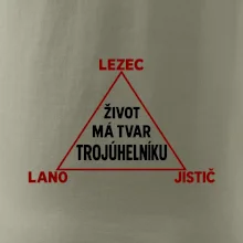 Lezec lano jistič životní trojúhelník
