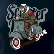 Skútr boy ve vaťáku Skútr boy ve vaťáku