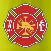 Fire department logo červené