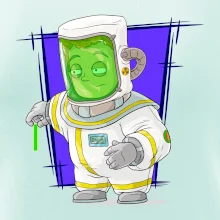 Vesmírný voják tmavě modrý