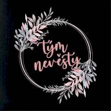 Tým nevěsty květinový kruh růžový