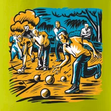 Petanque hra - modro oranžová