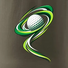 Golfový míček zelená dynamika