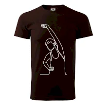 Protahující se žena jedním tahem