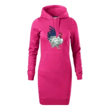 Kohout kreslený bílý