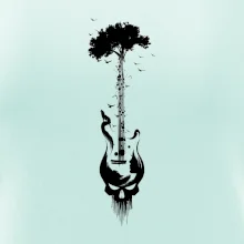 Kytara strom a lebka