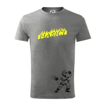 Hasič stojící - nápis hasiči - Velký nápis  na zádech