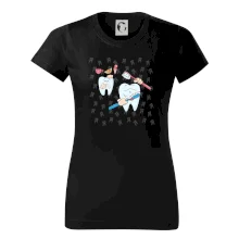 Zubařské tričko - kartáček a jídlo