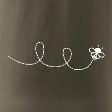 Dráha letu včely - smyčka