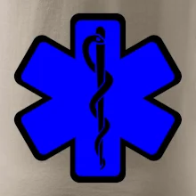 Rescue - Hvězda na prsu +  nápis na zádech