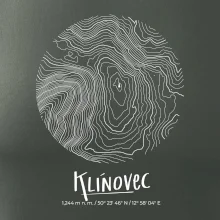 Klínovec - vrstevnice v kruhu
