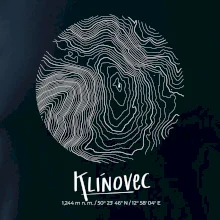 Klínovec - vrstevnice v kruhu