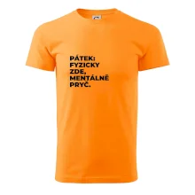 PÁTEK: FYZICKY ZDE, MENTÁLNĚ PRYČ.
