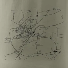 Černobílá mapa Cerhovice 267 61