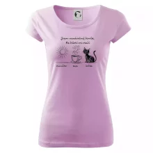 Jsem nenáročný člověk. Ke štěstí mi stačí sluníčko kafe kočka