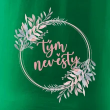 Tým nevěsty květinový kruh růžový