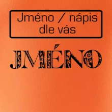 Folklor - jméno - nápis