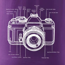 Nákres starý fotoaparát