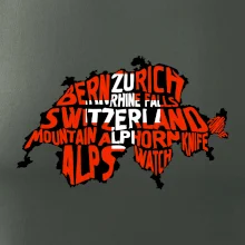 Mapy - názvy měst - Švýcarsko