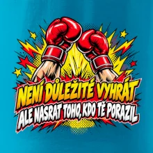 Není důležité vyhrát - komiksové červené boxerské rukavice