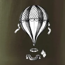 Horkovzdušný balón  kreslený