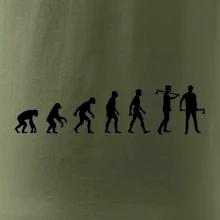 Evoluce dřevorubec - sekera