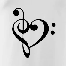 Houslový klíč srdce