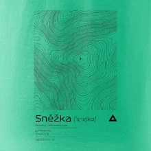 Sněžka - vrstevnice v obdélníku