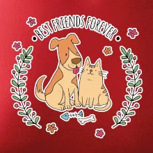 Kočka a pes best friends