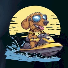 Jezevčík na vodním skútru