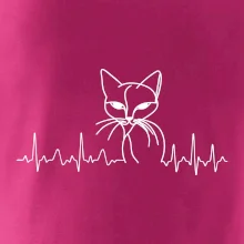 EKG křivka kočka