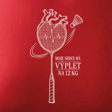 Badminton srdce s výpletem