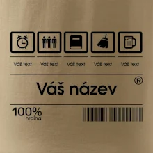 Čárový kód - Vlastní text