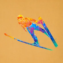 Skokan na lyžích splash