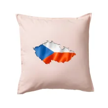 Česká vlajka v obrysu republiky